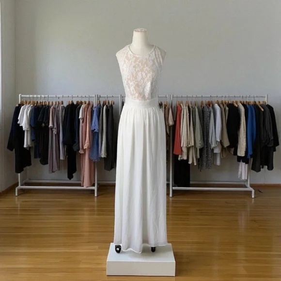 LULUS - Forever and Always White Lace Maxi Dress - Picture 7 of 9